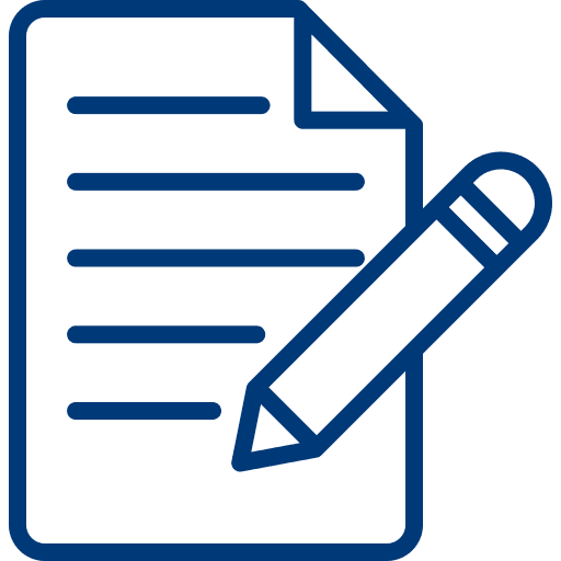 Icon of a magnifying glass with an eye – transparent offer and clear insight