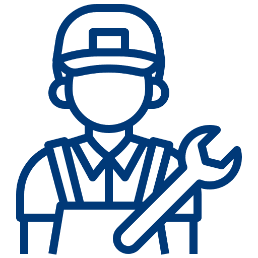 Icon of a service worker with a wrench – additional services