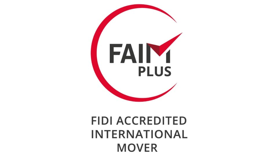 The FIDI FAIM PLUS seal as proof of the highest international quality standard in DACHSER & KOLB’s global mobility services.