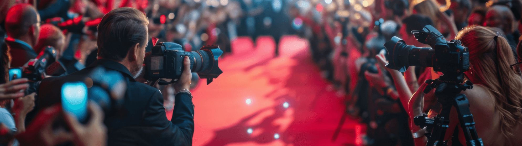 Fotografen fotografieren Prominente auf dem roten Teppich – VIP-Umzug für prominente Persönlichkeiten