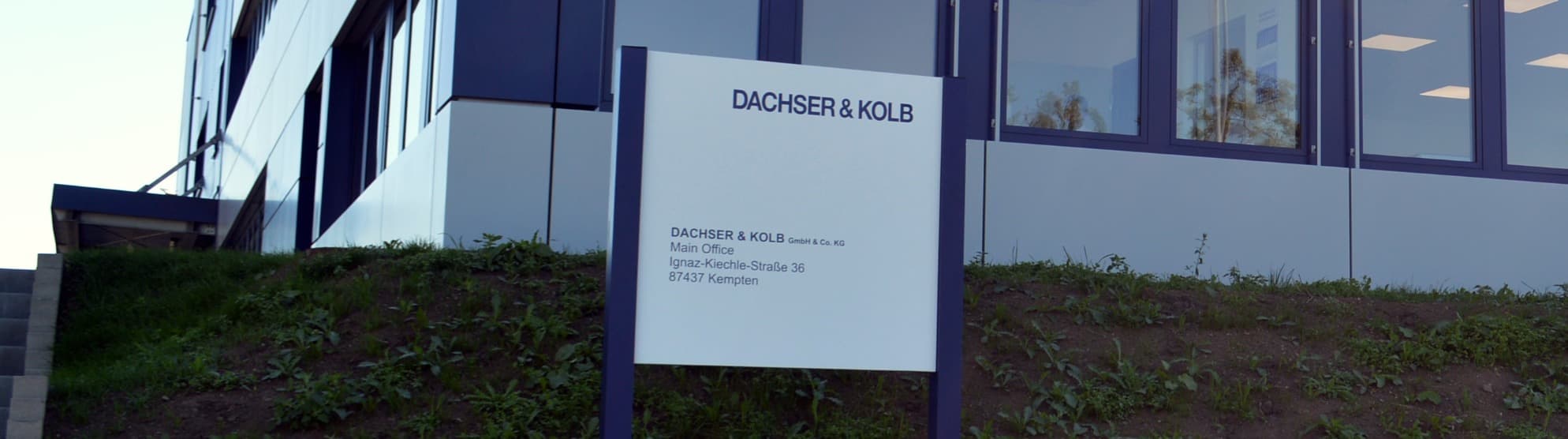 Das Firmengebäude und die Zentrale von DACHSER & KOLB in der Ignaz-Kiechle-Straße in Kempten im Allgäu.
