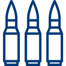 Icon Patronen – Symbol für Waffen und Munition