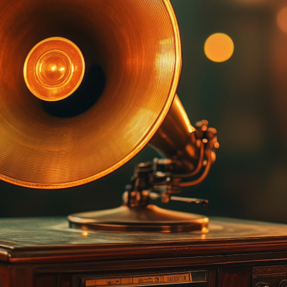Grammophon in stilvoller Umgebung – Motiv für „Antiquitäten und Kunst sicher transportieren“