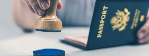 Entry stamp on a passport – Emigrating to Slovakia: Important entry requirements to consider.