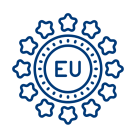 EU-Symbol mit Sternenkranz - Visum Norwegen: EU/EWR-Bürger